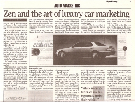 <b>Luxury Automobiles &mdash; Strategy magazine</b>