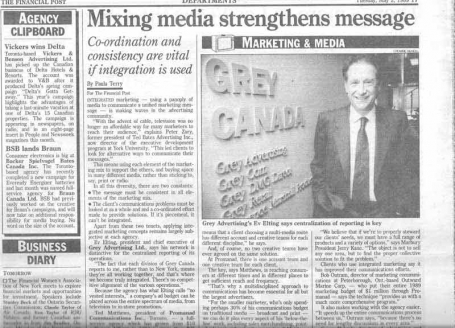 <b>Agency Trends &mdash; The Financial Post</b>