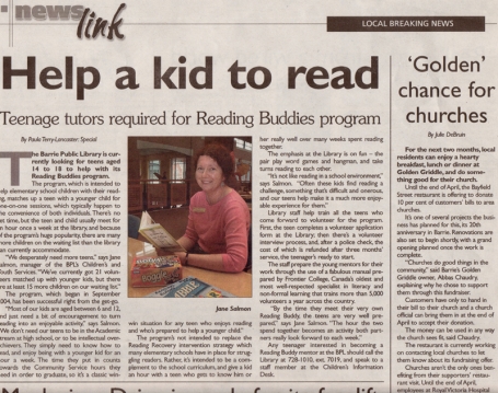 <b>Barrie Public Library &mdash; The Barrie Advance</b>