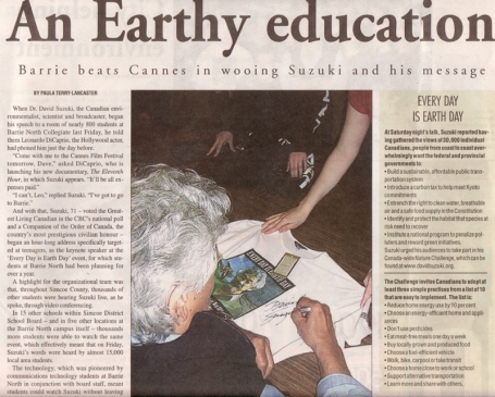 <b>David Suzuki &mdash; The Barrie Advance</b>